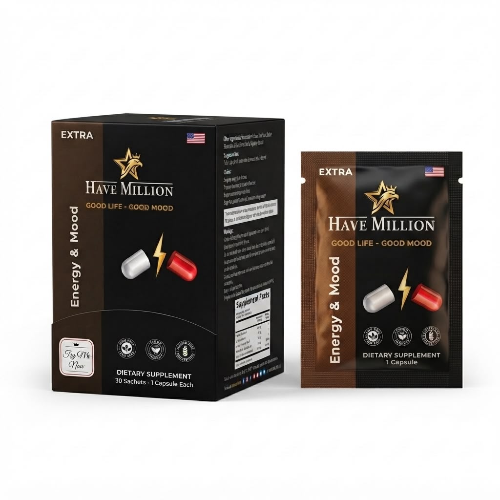 Have Million™ Energía + Ánimo
Suministro para 30 días | 1 cápsula al día
