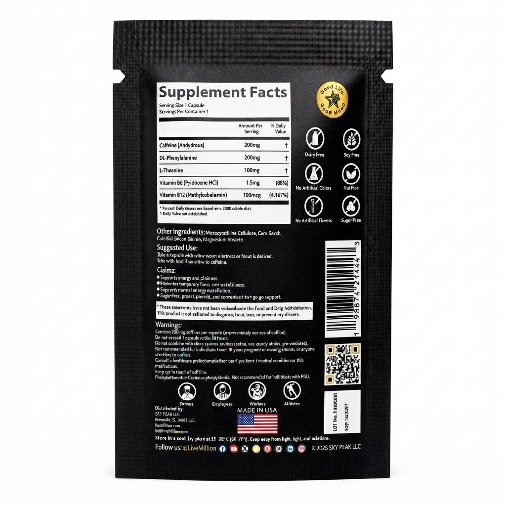 Have Million™ Energy + Mood
30-Day Supply | 1 Capsule Daily