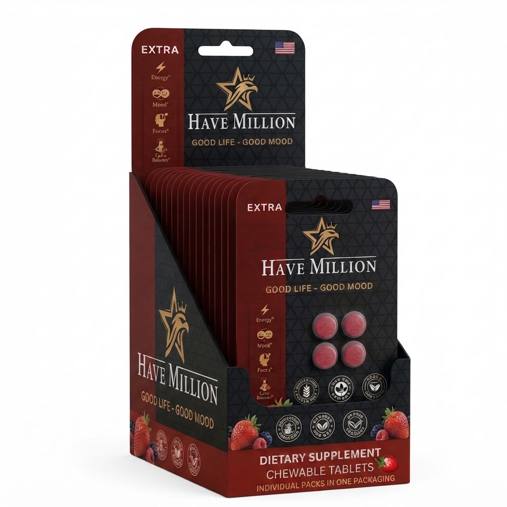Have Million™ Energy + Mood Chewable Tablets - Strawberry Flavor