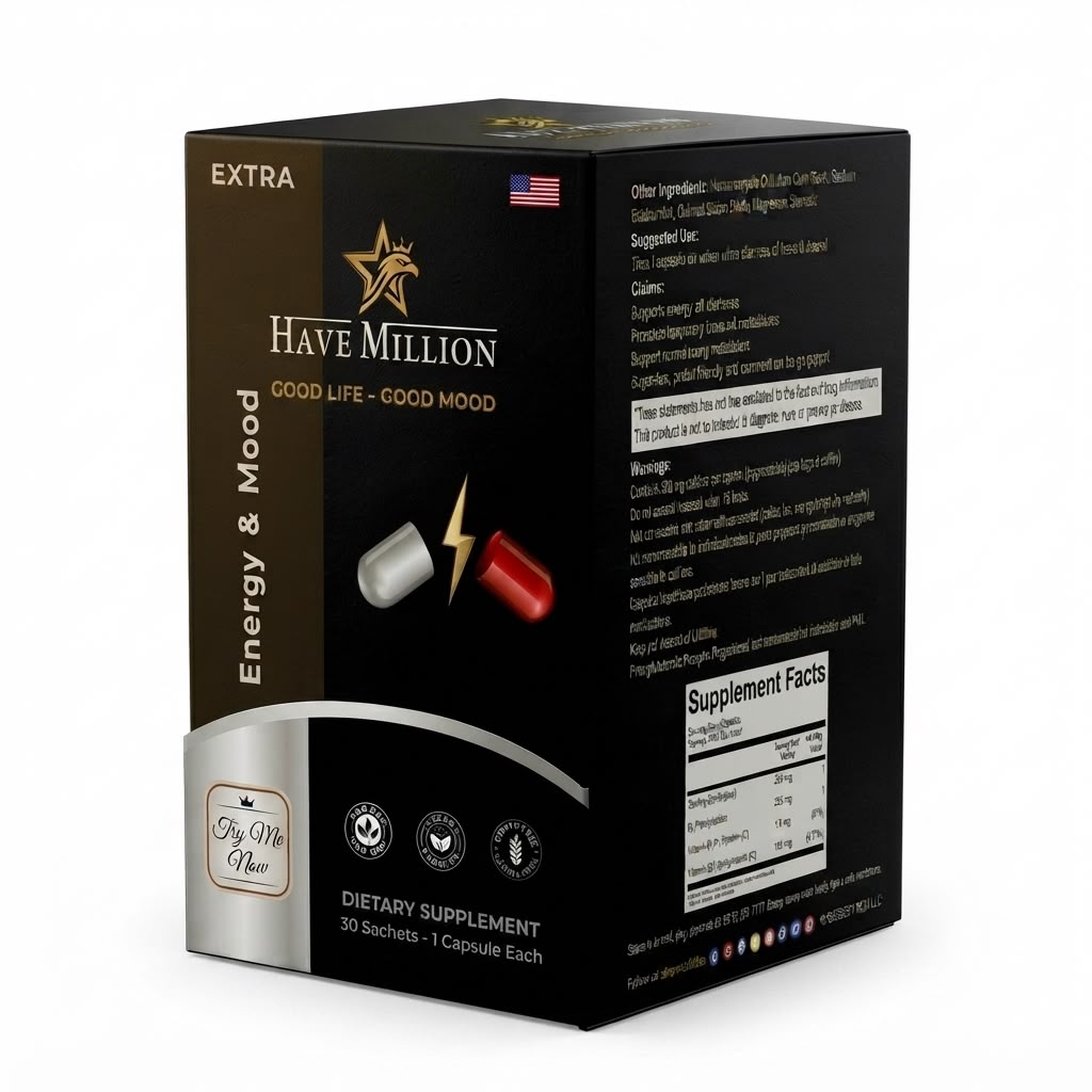 Have Million™ Energy + Mood
30-Day Supply | 1 Capsule Daily