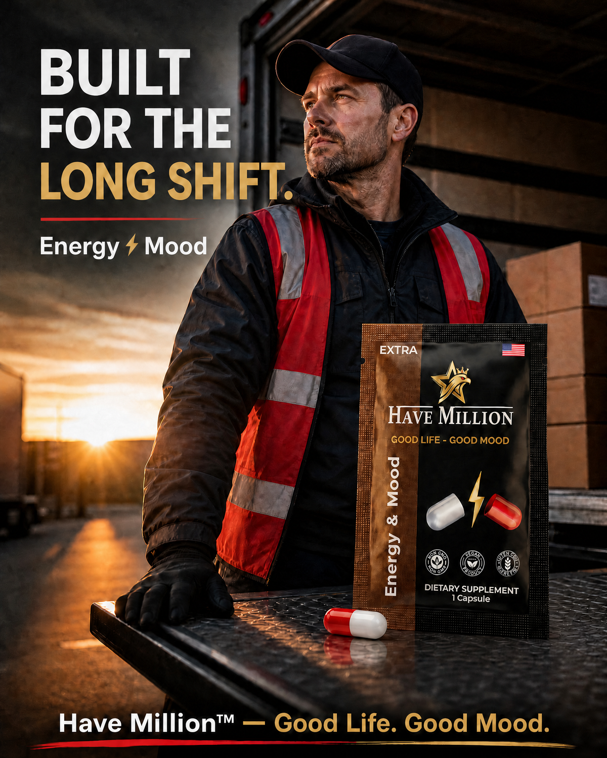 Have Million™ Energy + Mood
30-Day Supply | 1 Capsule Daily