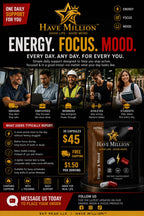 Have Million™ Energía + Ánimo
Suministro para 30 días | 1 cápsula al día
