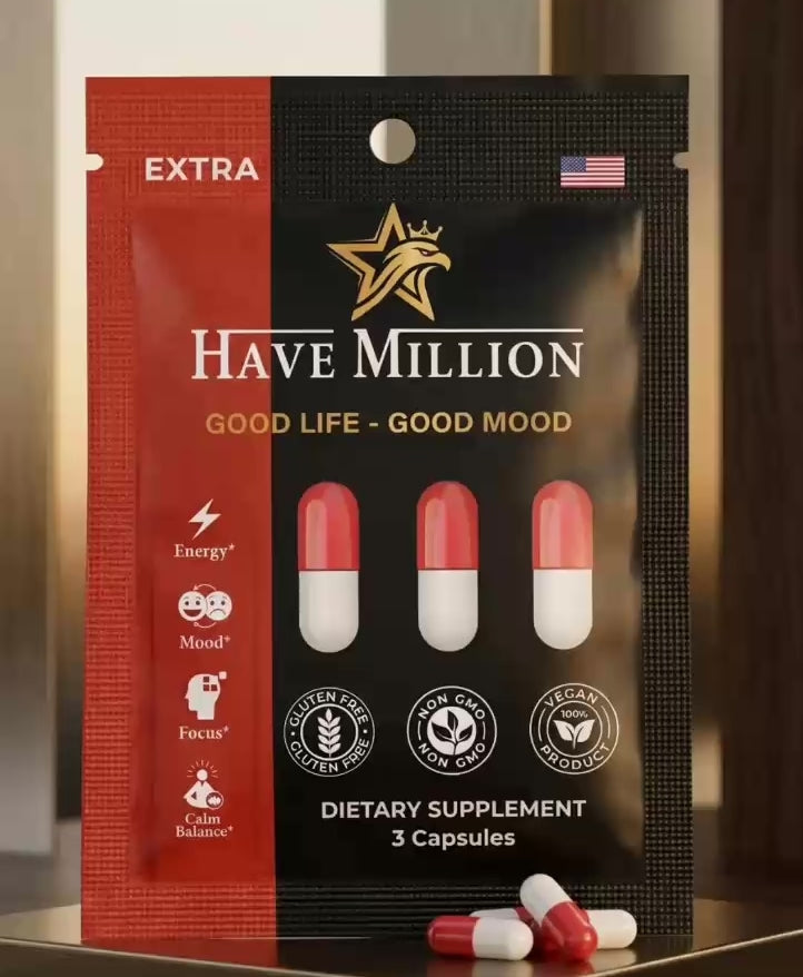 Have Million™ Advanced Performance
20-Day Supply | 3 Capsules Daily
